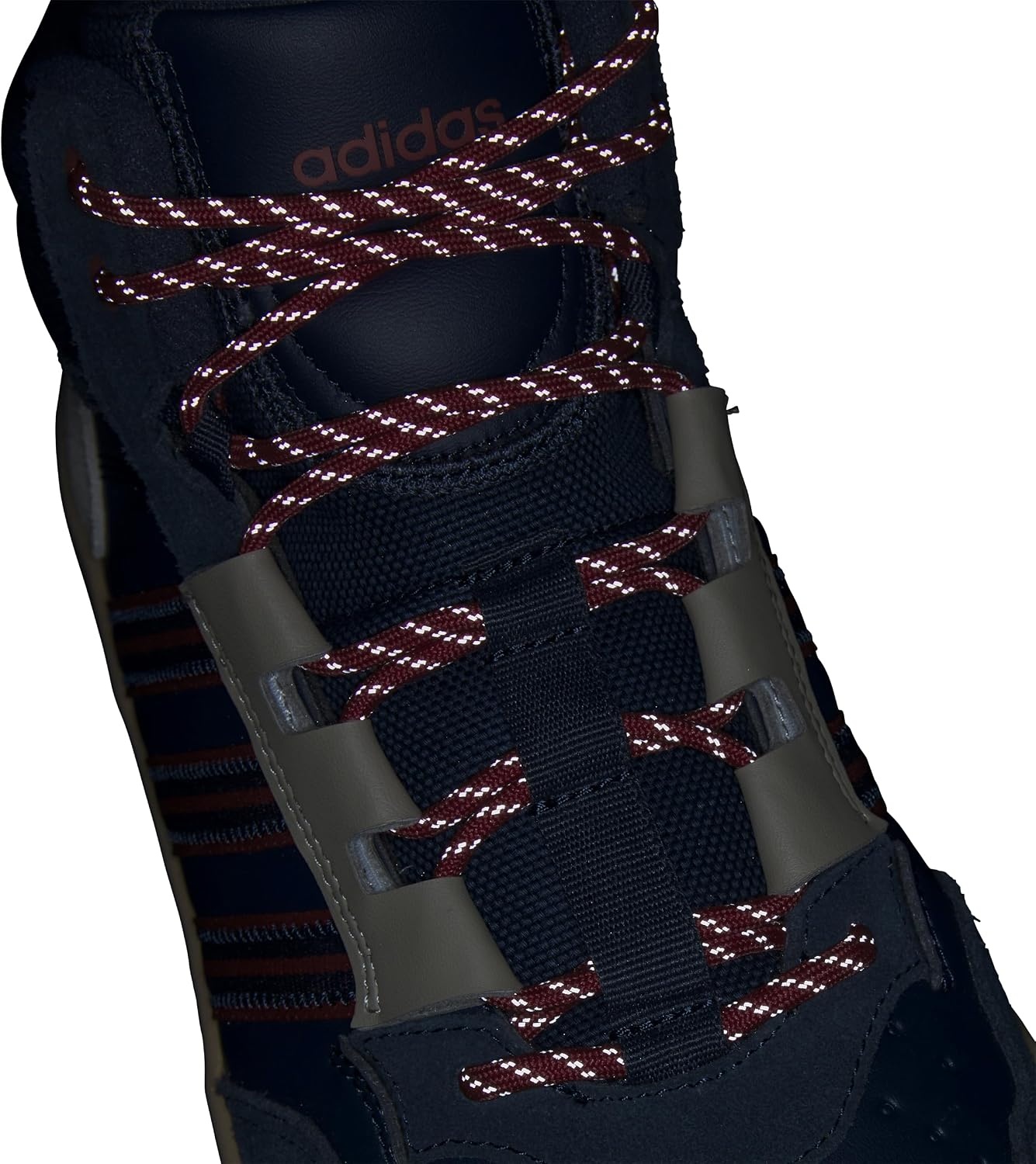 image:imageAdidas UnisexAdult Hoops 40 Mid TopAurora InkBetter ScarletGum