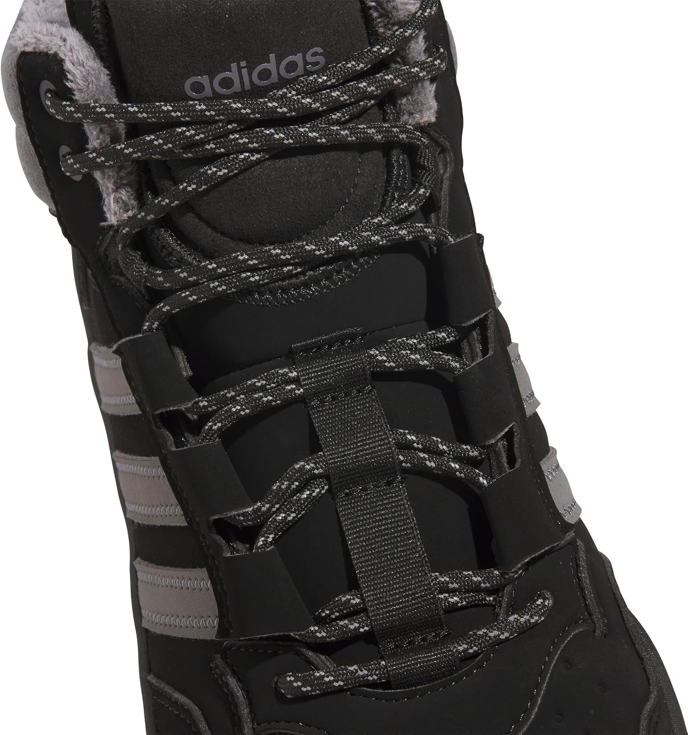 image:imageAdidas UnisexAdult Hoops 40 Mid TopBlackGreyBlack