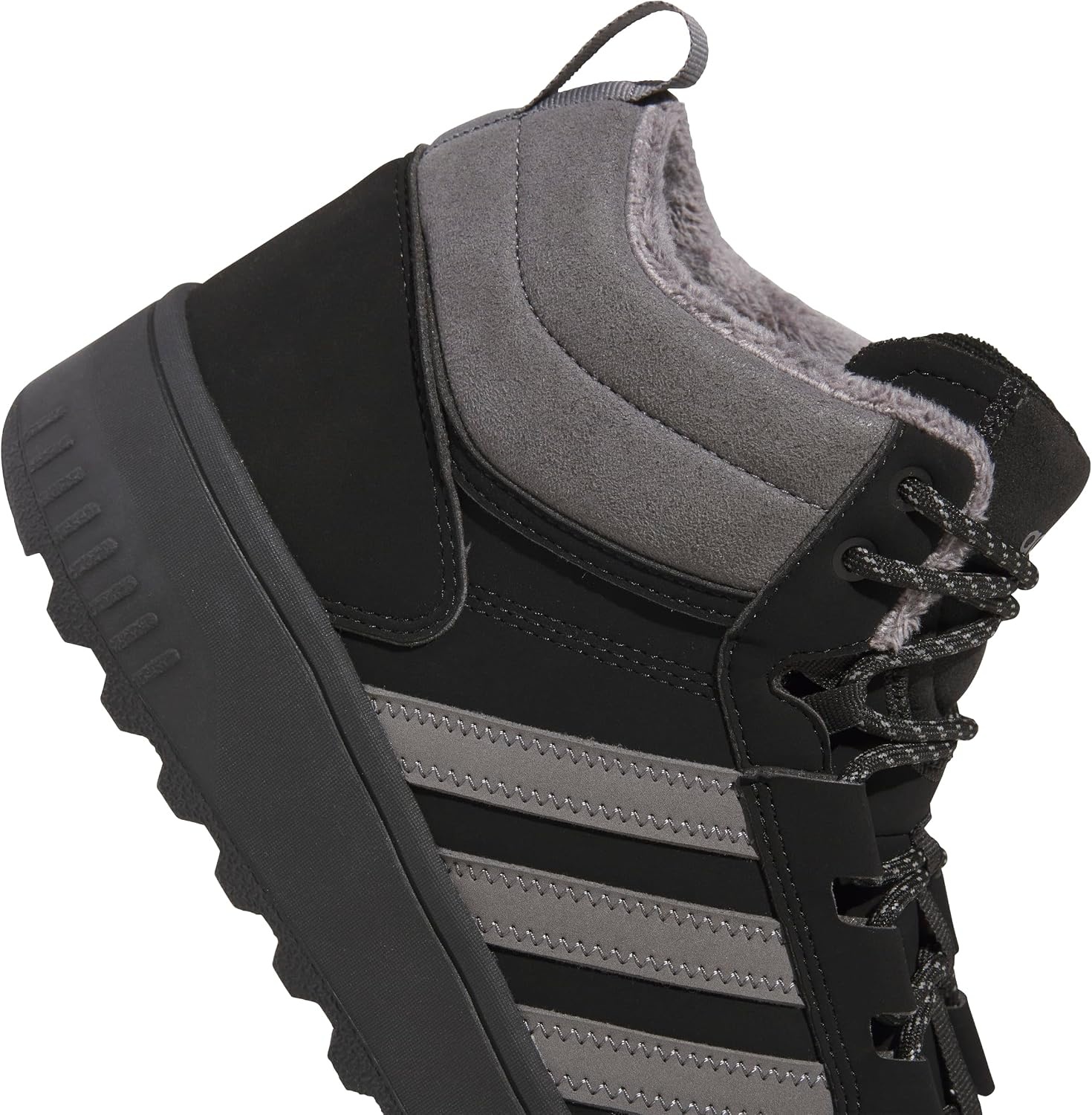 image:imageAdidas UnisexAdult Hoops 40 Mid TopBlackGreyBlack