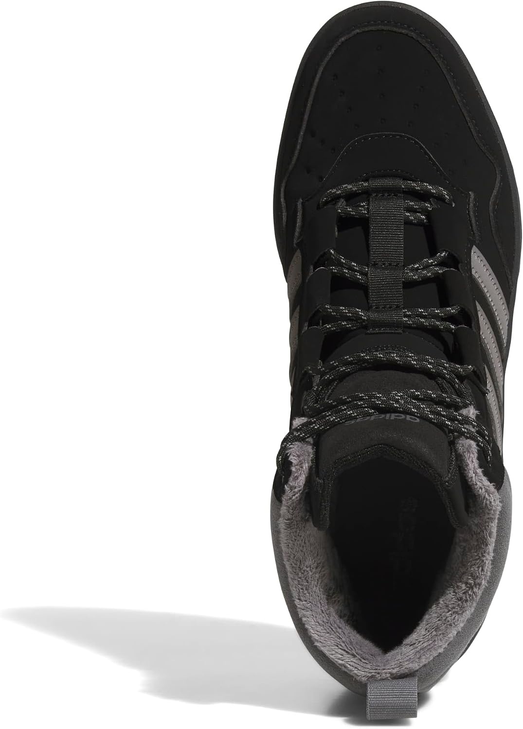 image:imageAdidas UnisexAdult Hoops 40 Mid TopBlackGreyBlack