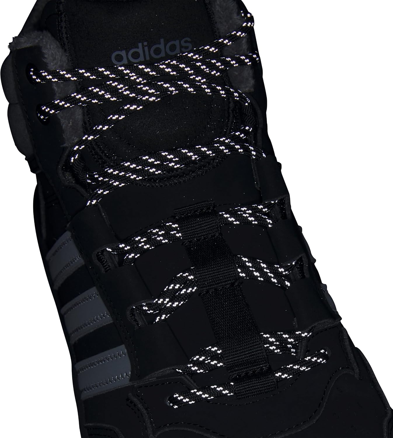 image:imageAdidas UnisexAdult Hoops 40 Mid TopBlackGreyBlack