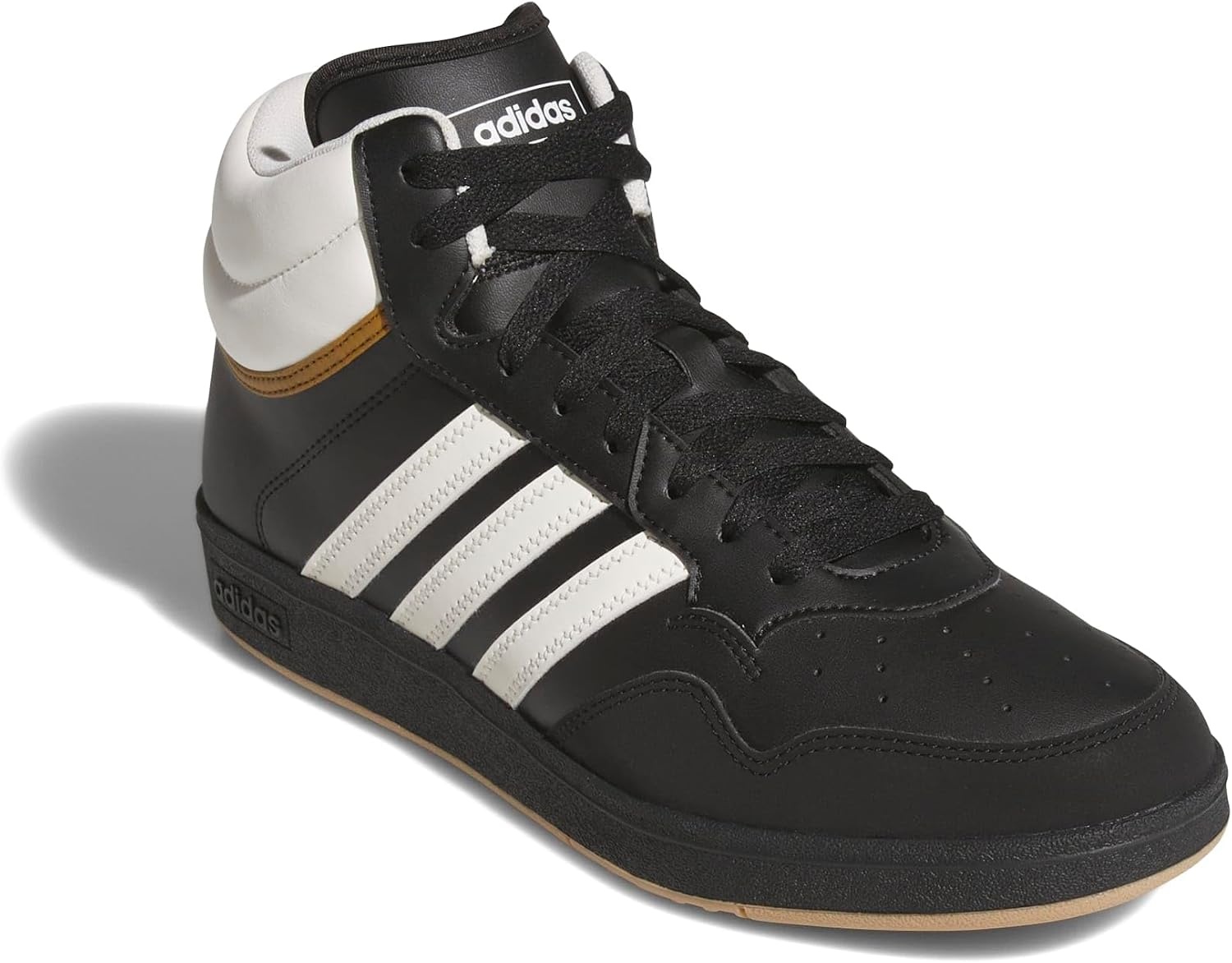 image:imageAdidas UnisexAdult Hoops 40 Mid TopBlackWhiteBronze Strata