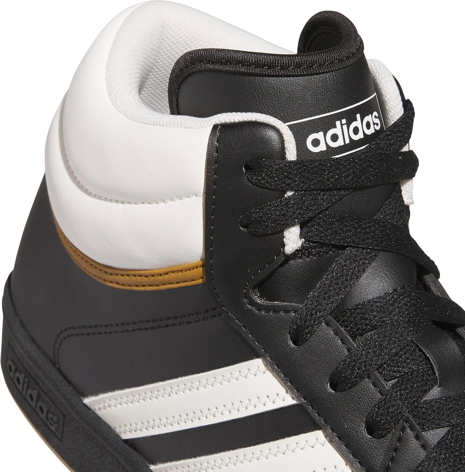 image:imageAdidas UnisexAdult Hoops 40 Mid TopBlackWhiteBronze Strata