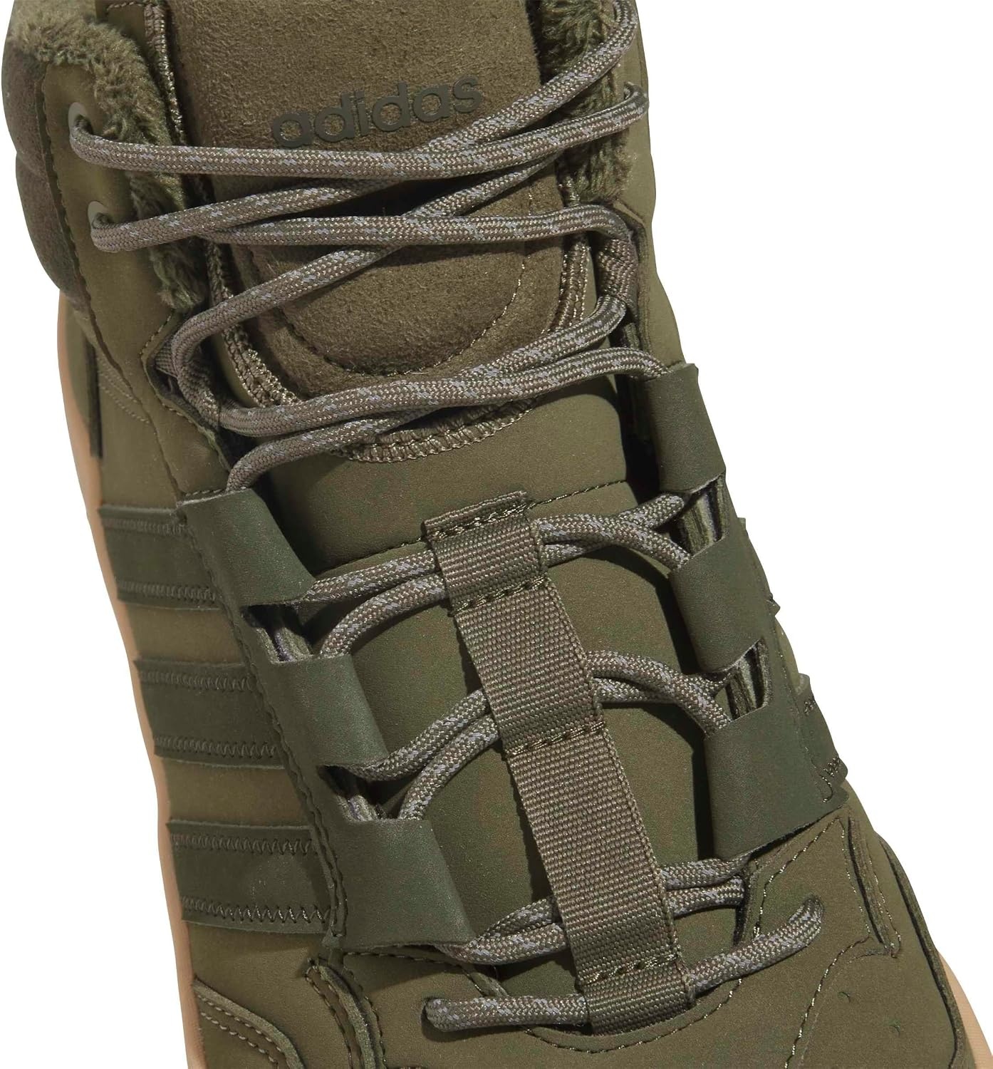 image:imageAdidas UnisexAdult Hoops 40 Mid TopOlive StrataNight CargoGum