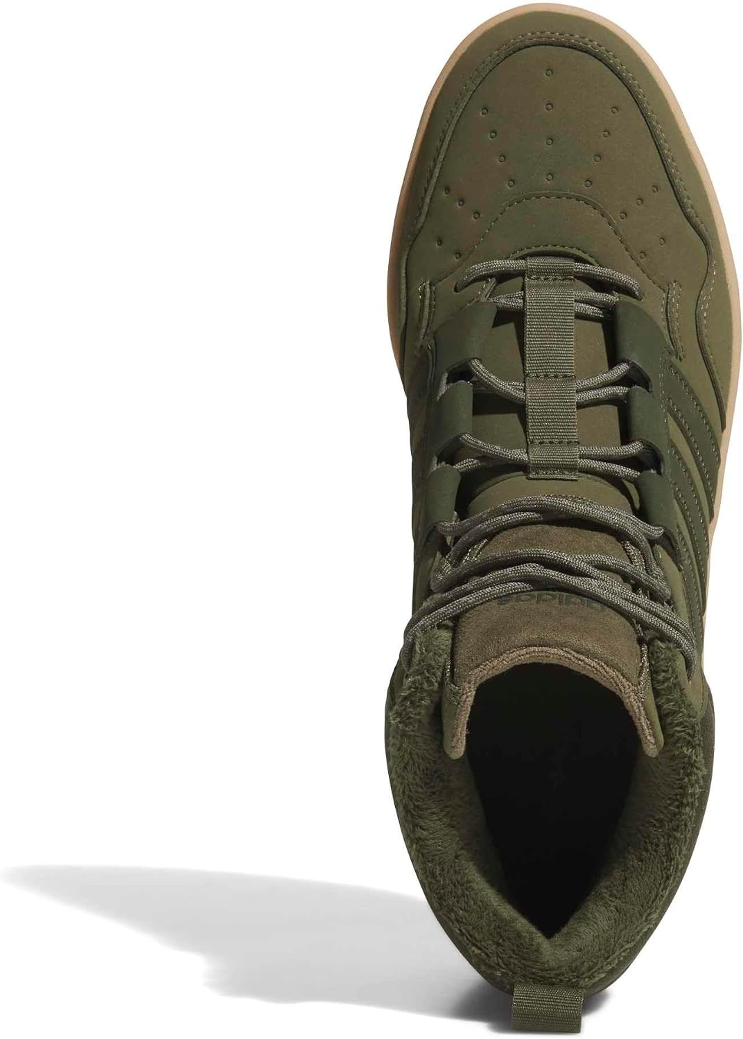 image:imageAdidas UnisexAdult Hoops 40 Mid TopOlive StrataNight CargoGum