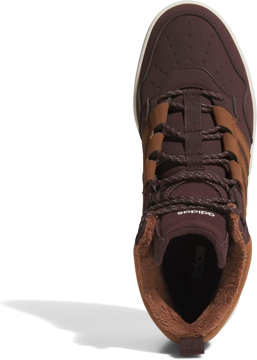 image:imageAdidas UnisexAdult Hoops 40 Mid TopShadow BrownSupplier ColourOff White