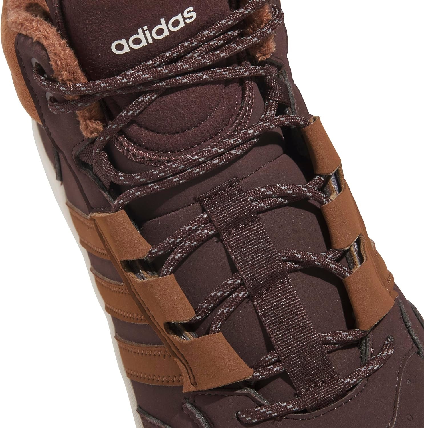 image:imageAdidas UnisexAdult Hoops 40 Mid TopShadow BrownSupplier ColourOff White