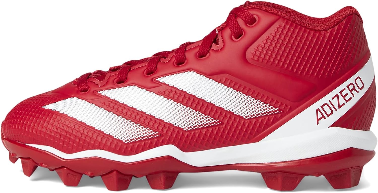 image:imageAdidas UnisexChild Adizero Impact2 II Molded Rubber American FootballTeam Power RedWhiteTeam Power Red