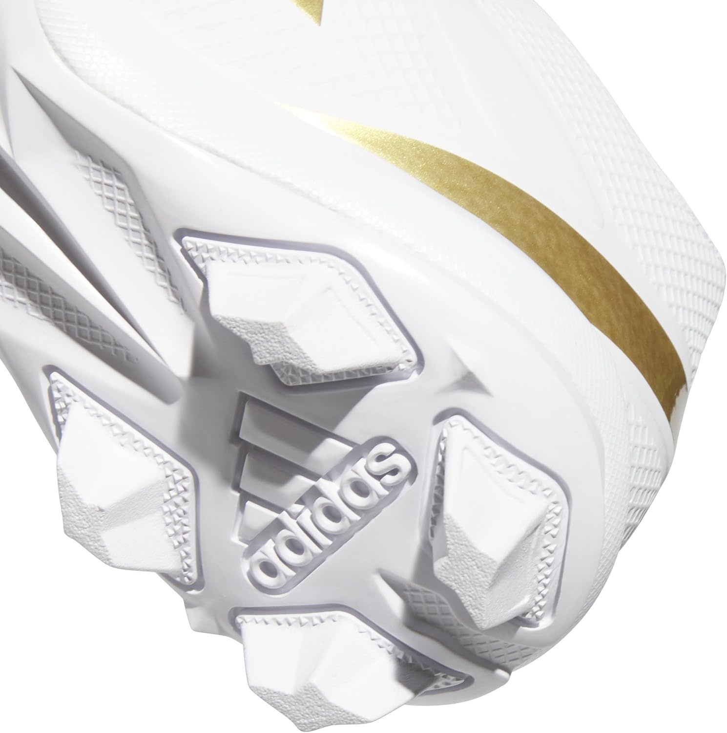 image:imageAdidas UnisexChild Adizero Impact2 II Molded Rubber American FootballWhiteGold MetallicWhite