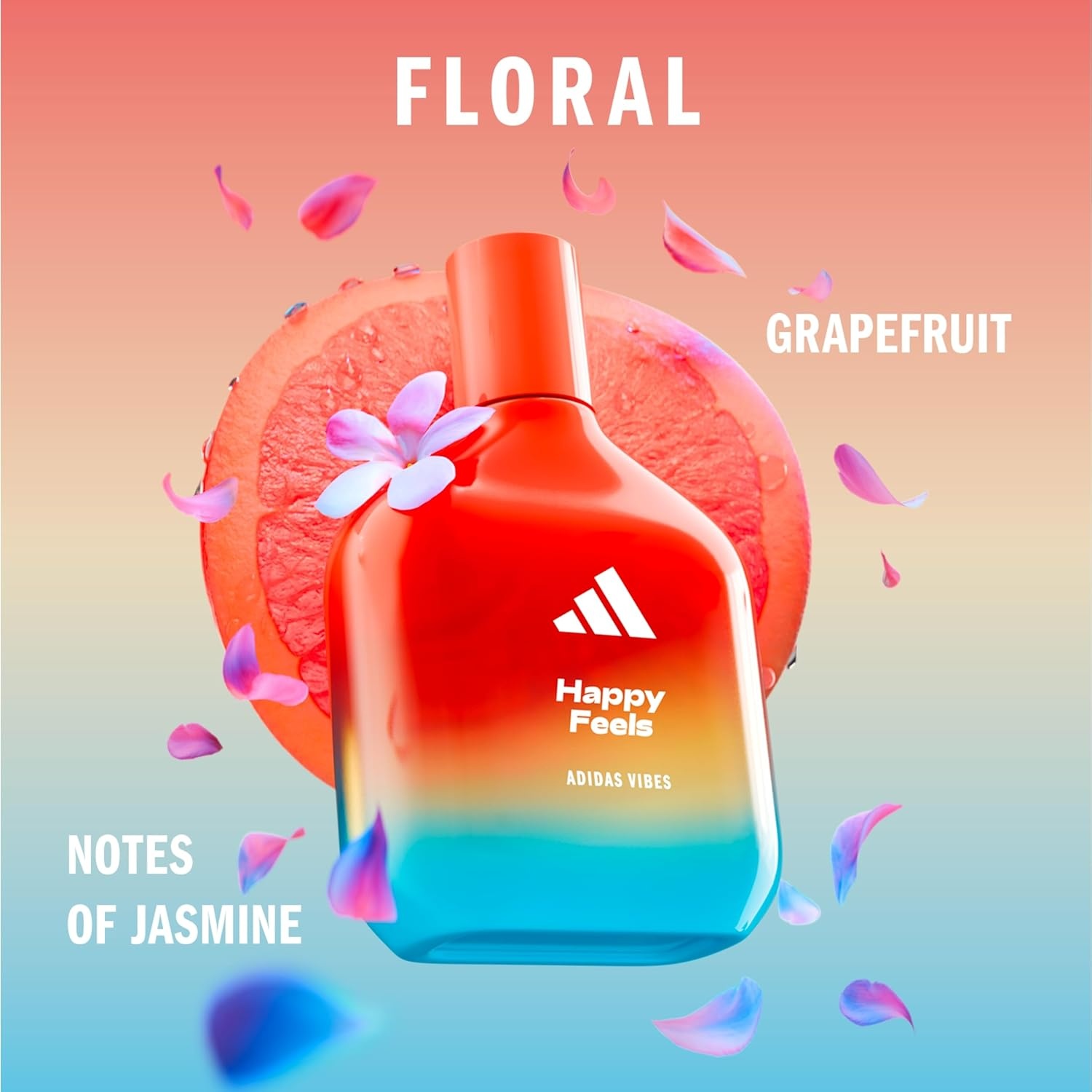 image:imageAdidas Vibes Full Recharge Eau de Parfum 16 fl oz Pack of 1 Notes of Fougere Cedar and Sage Unisex Fragrance Long Lasting Sporty Fragrance Travel SizeEau de Parfum Happy Feels