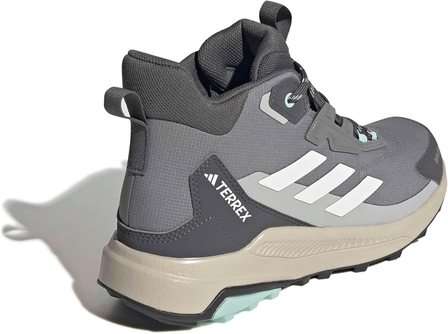 image:imageAdidas Womens Terrex Anylander Mid Top Rainrdy Hiking SneakersGreyOff WhiteGrey