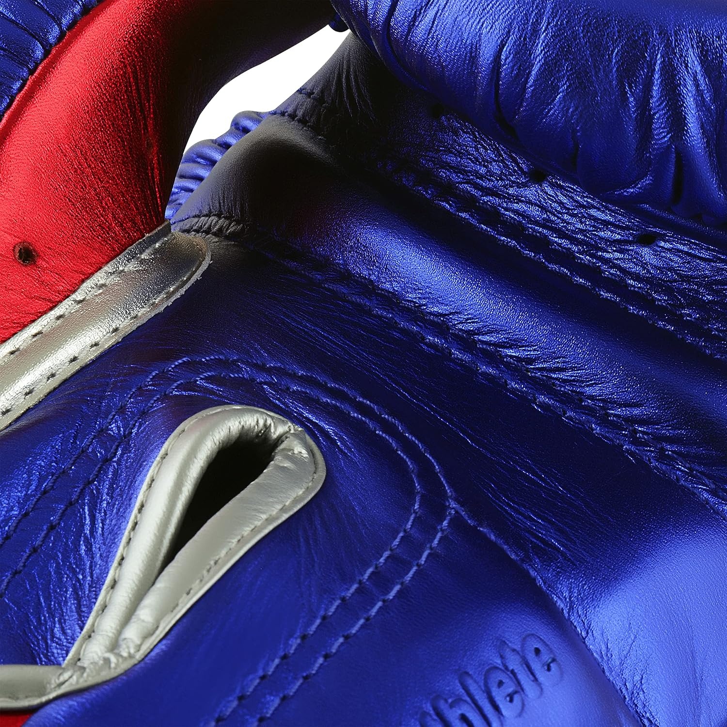 image:imageadidas AdiSpeed 501 Pro Kickboxing amp Boxing Gloves for Men amp Women Leather Training Gloves for Heavy Bag Sparring amp FitnessMET BLUEREDSILVER