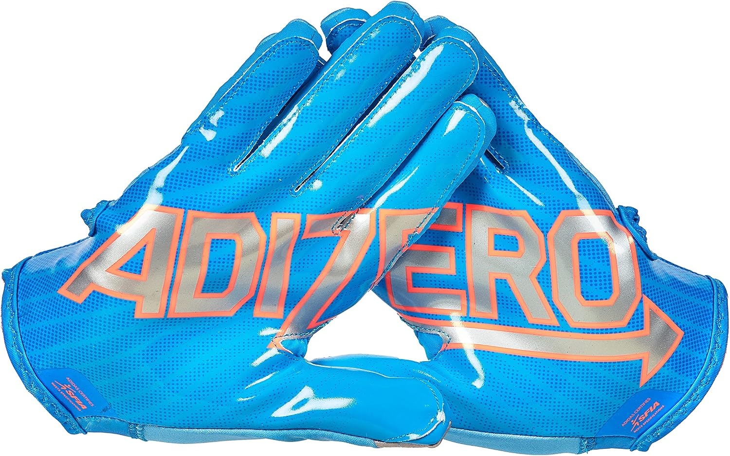 image:imageadidas Adizero 11 Adult Football Receiver GloveBlueOrange