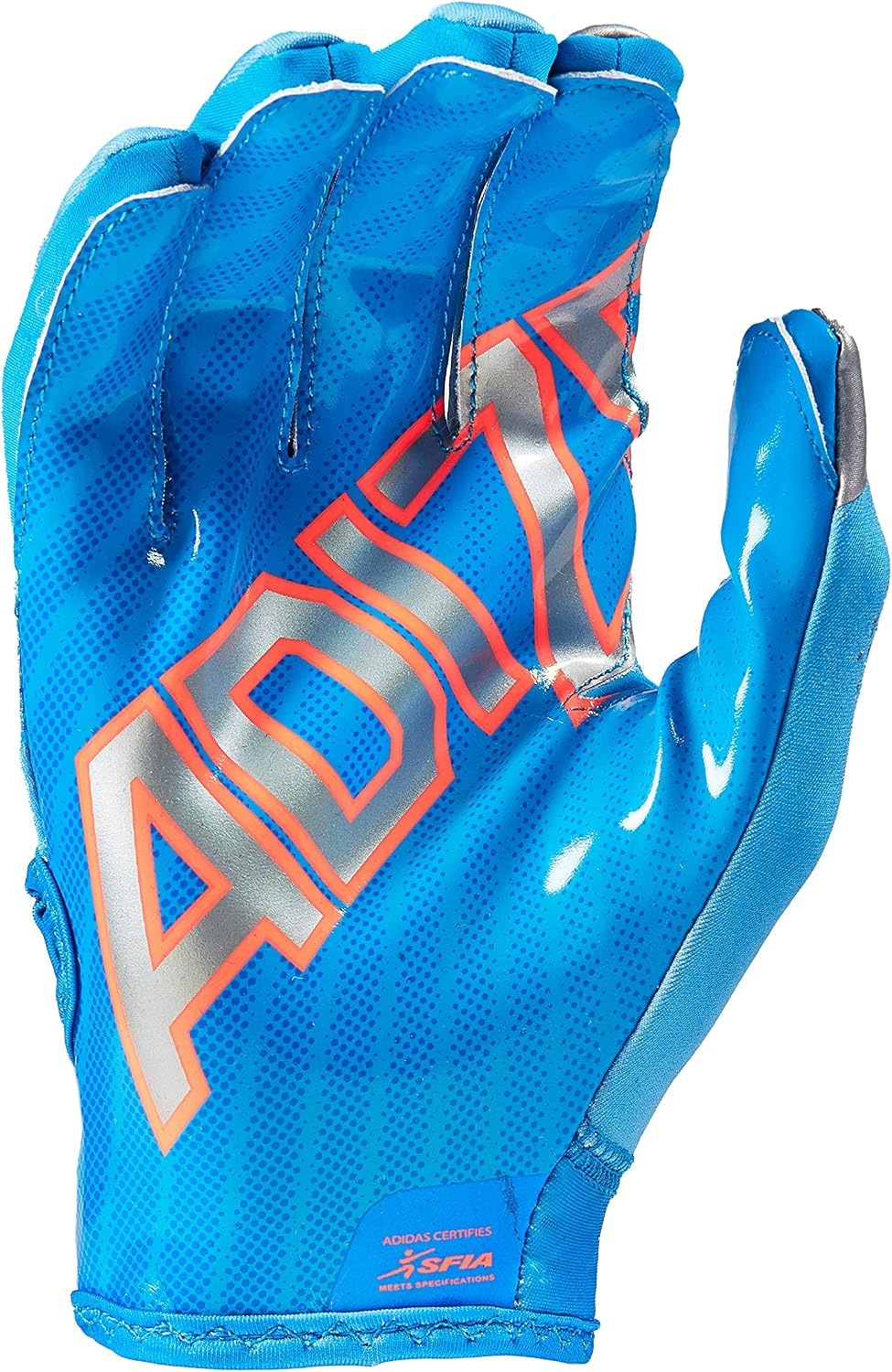 image:imageadidas Adizero 11 Adult Football Receiver GloveBlueOrange