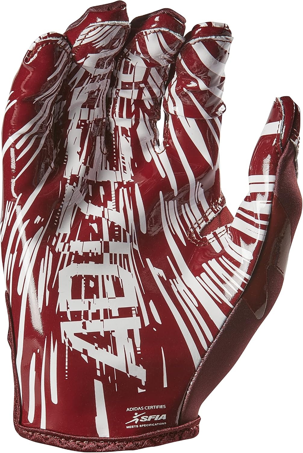image:imageadidas Adizero 13 Football Receiver GlovesMaroonWhite