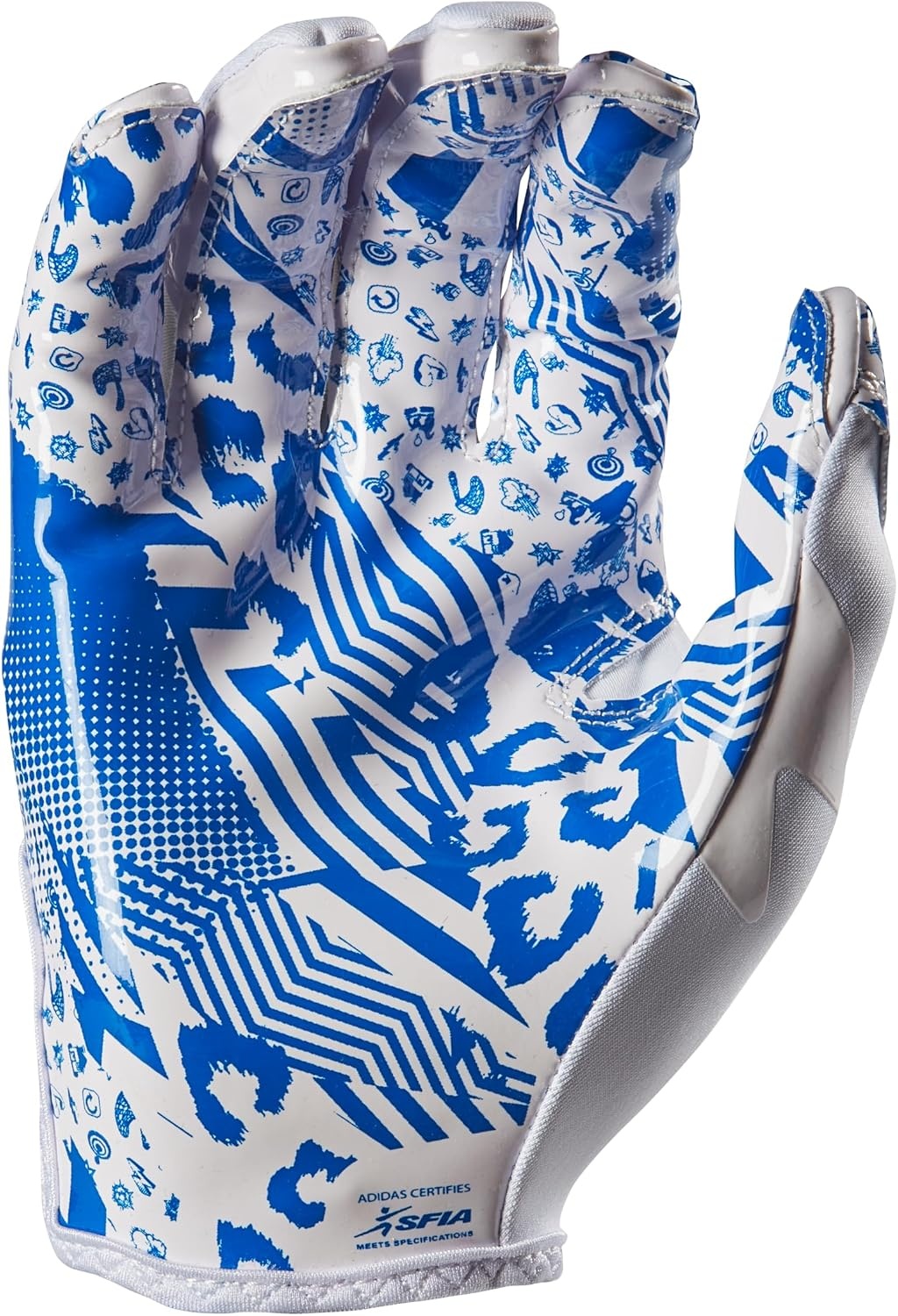 image:imageadidas Adizero 13 Football Receiver GlovesWhiteRoyal