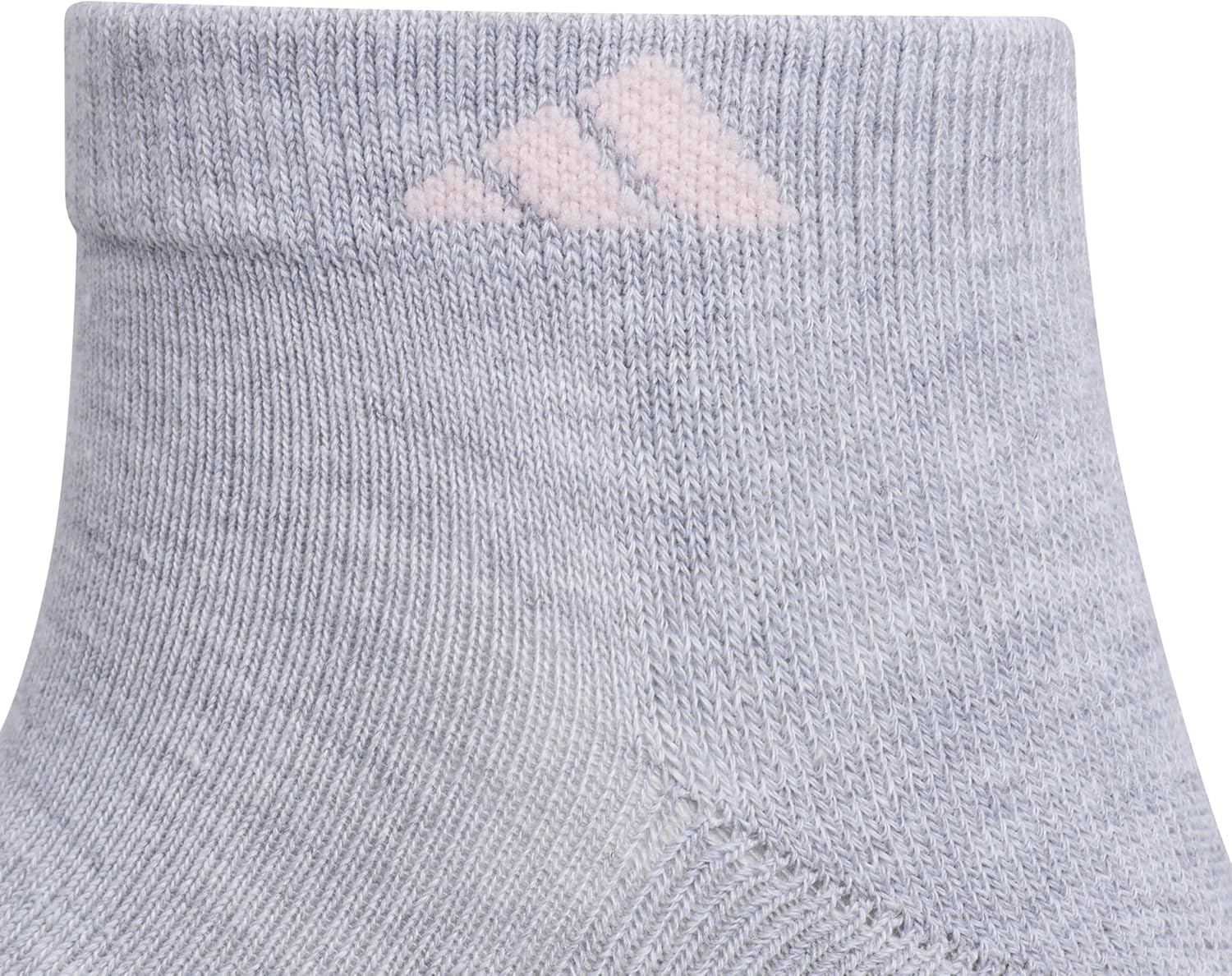 image:imageadidas Athletic 6Pack Low Cut SocksCool Light HeatherClear PinkDark Blue
