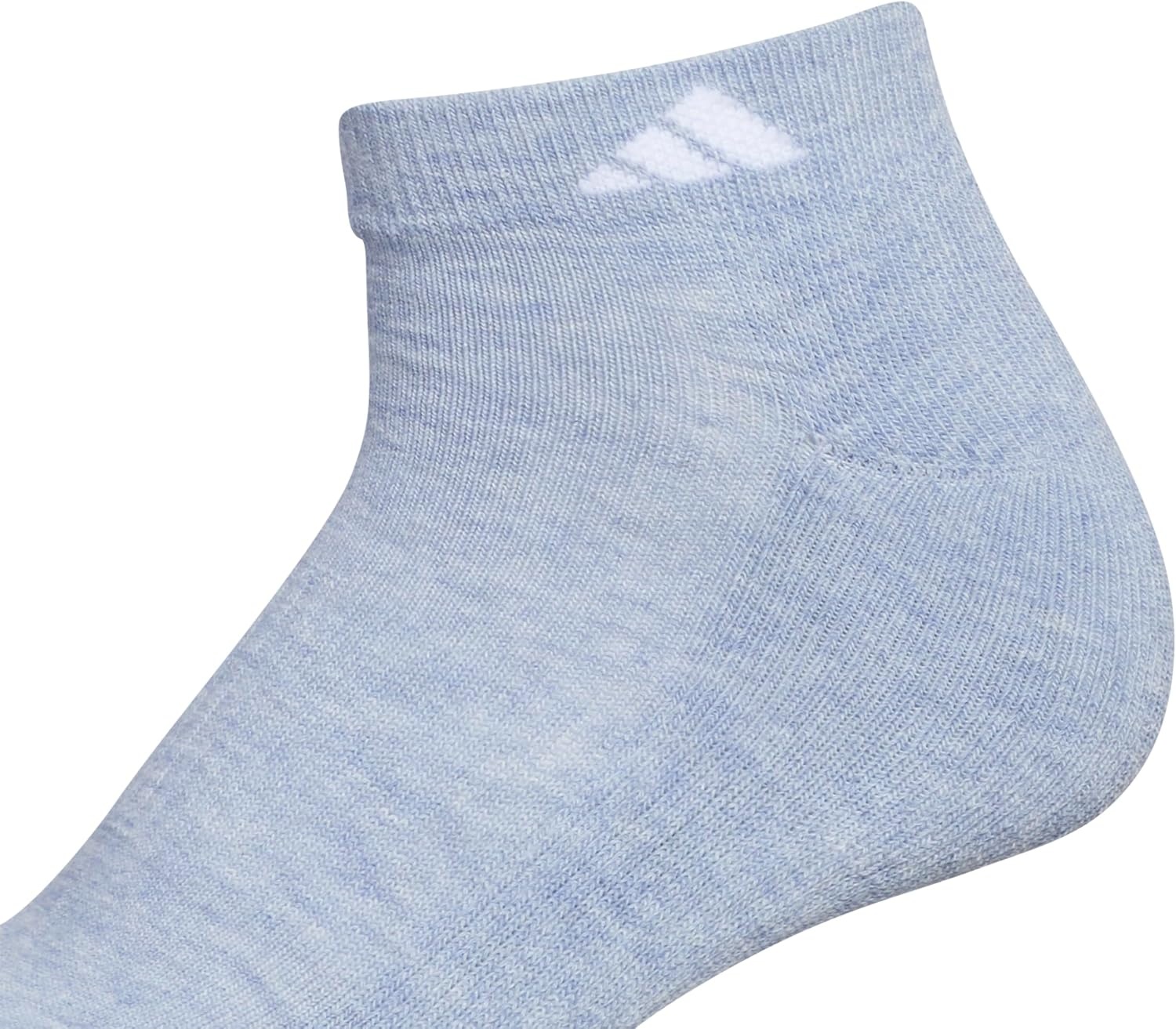 image:imageadidas Athletic 6Pack Low Cut SocksHeather GreyWashed Denim Blue HeatherWhite
