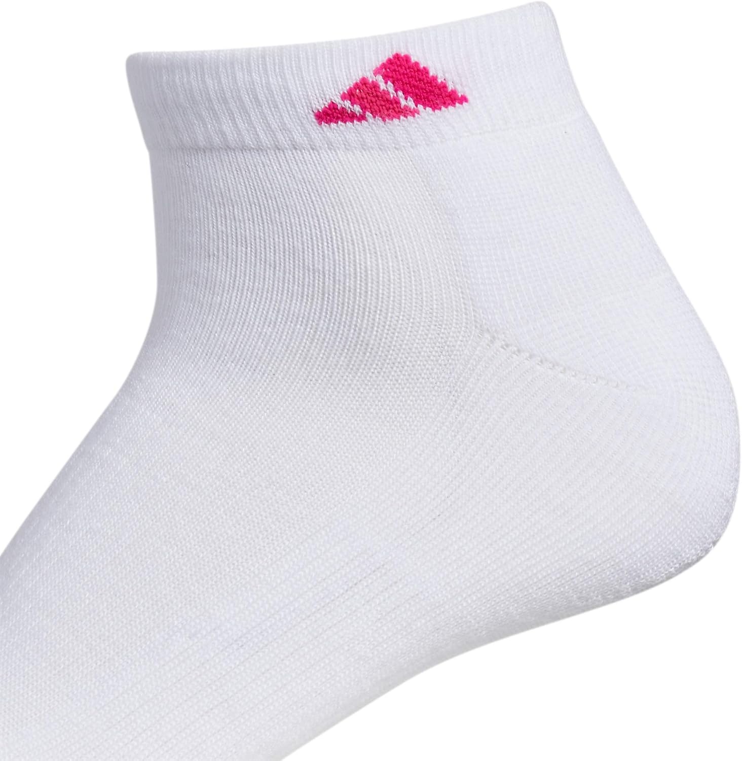 image:imageadidas Athletic 6Pack Low Cut SocksWhiteShock PinkBright Cyan