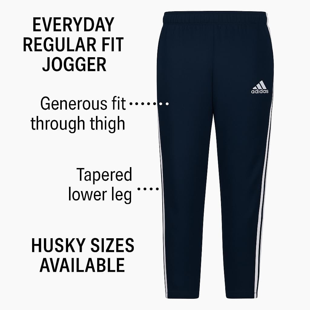 image:imageadidas Boys Everyday Trainer Loose Fit Tapered Ankle PantsGrey Five