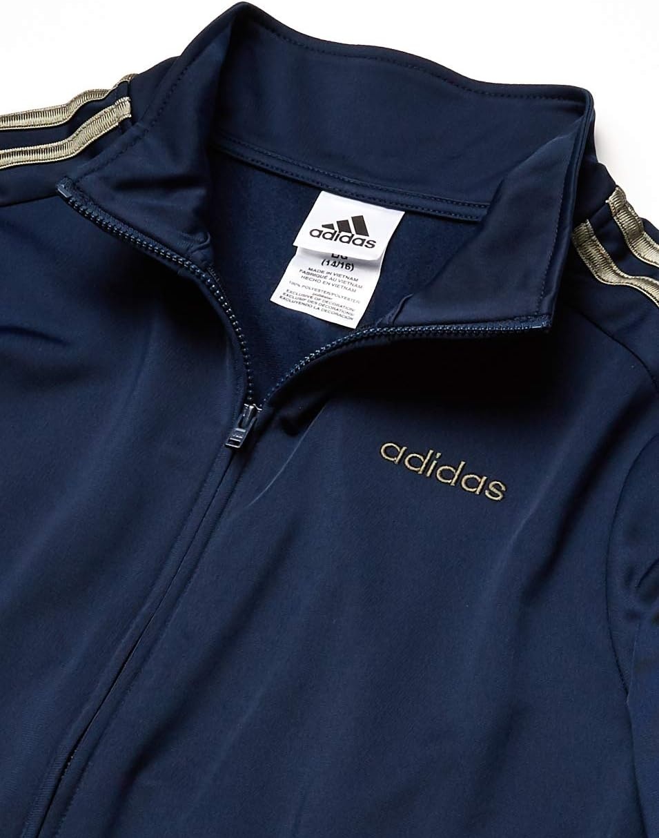 image:imageadidas Boys Zip Front Iconic Tricot JacketNew Core Navy