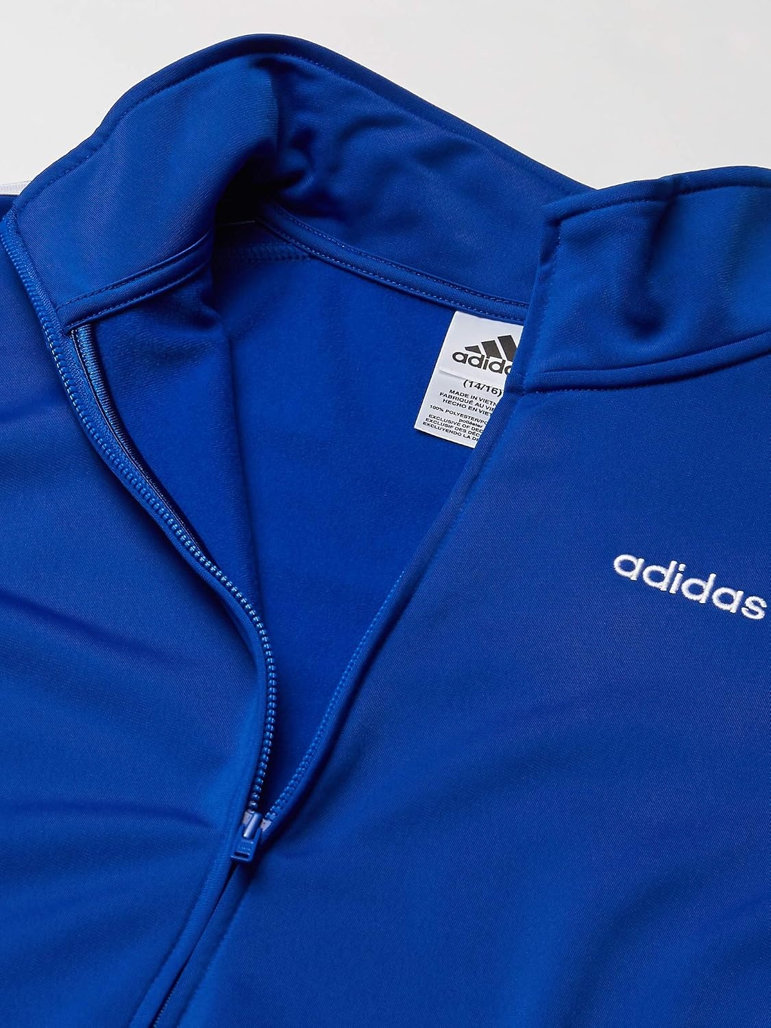 image:imageadidas Boys Zip Front Iconic Tricot JacketNew Core Team Royal Blue