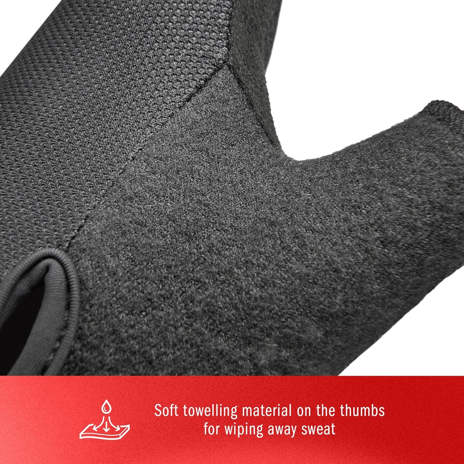 image:imageadidas Essential Training amp Weightlifting Gloves Fingerless Workout GlovesBlack