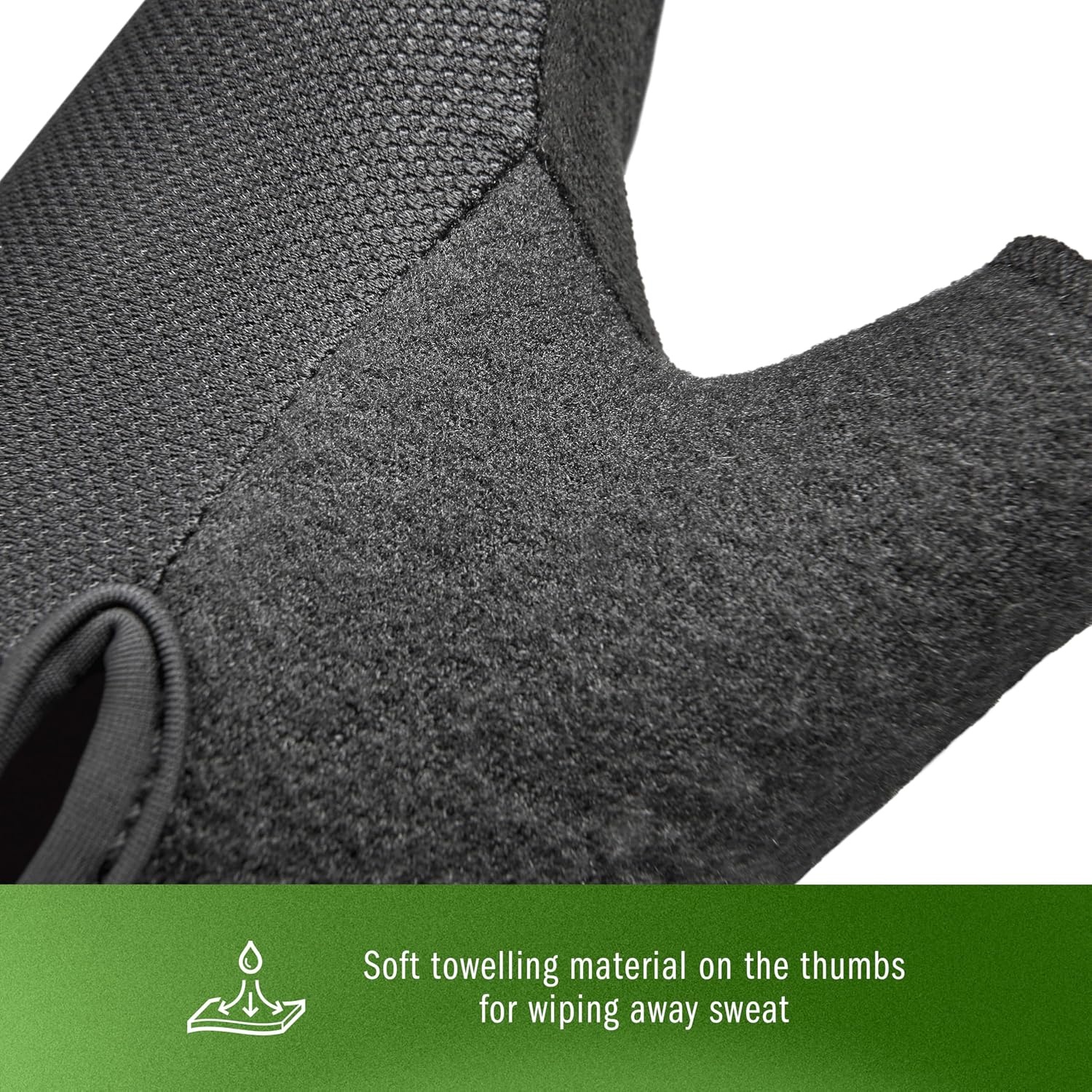 image:imageadidas Essential Training amp Weightlifting Gloves Fingerless Workout GlovesGreen