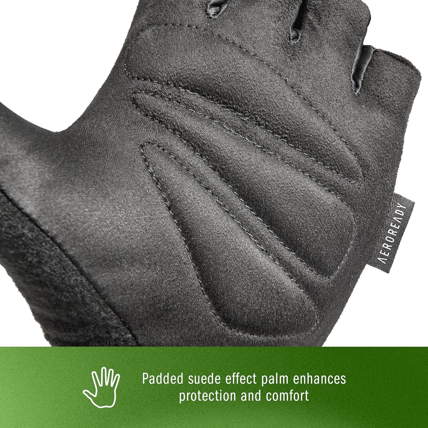 image:imageadidas Essential Training amp Weightlifting Gloves Fingerless Workout GlovesGreen