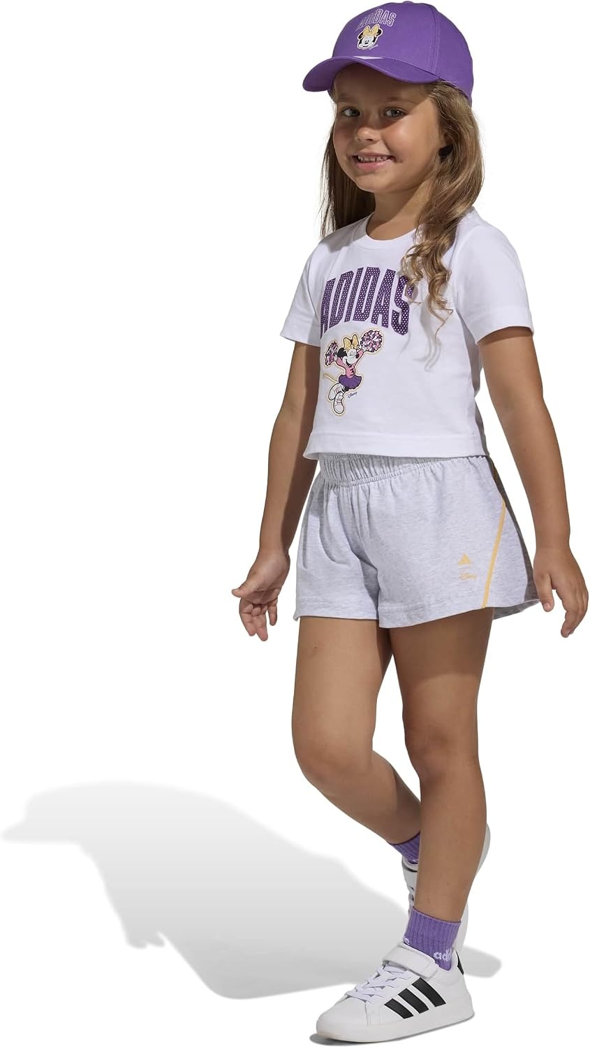 image:imageadidas Girls Disney Tshirt SetWhiteSemi Ice TangerineMinnie Mouse