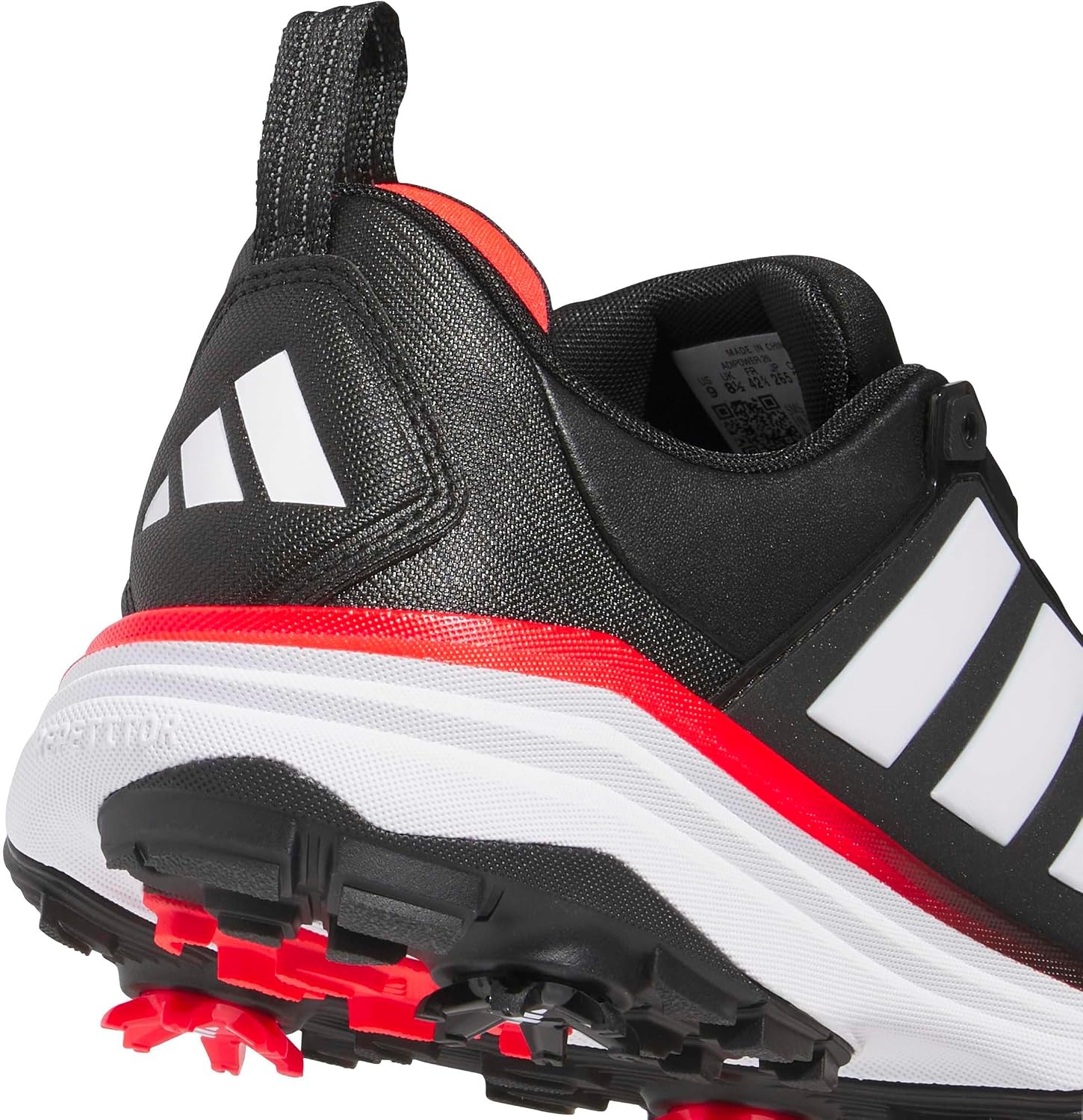 image:imageadidas Golf Adipower 26 Golf ShoesCore BlackFtwr WhiteLucid Red