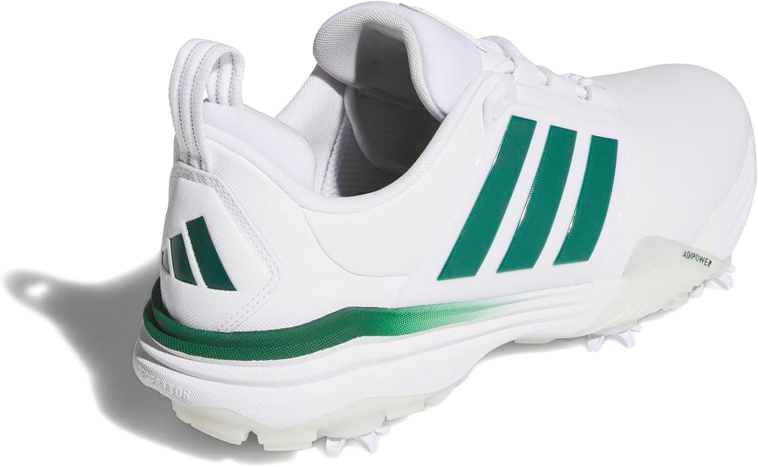 image:imageadidas Golf Adipower 26 Golf ShoesFtwr WhiteCollegiate GreenCrystal White