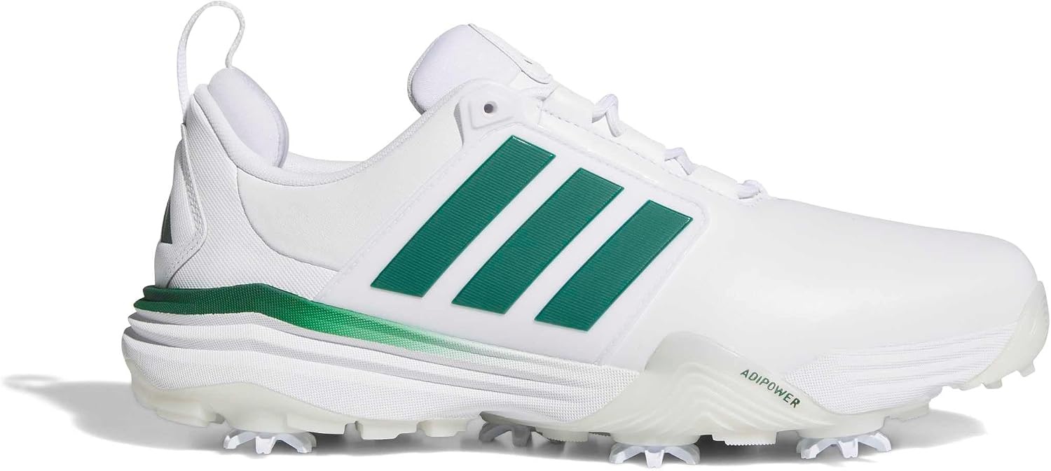image:imageadidas Golf Adipower 26 Golf ShoesFtwr WhiteCollegiate GreenCrystal White