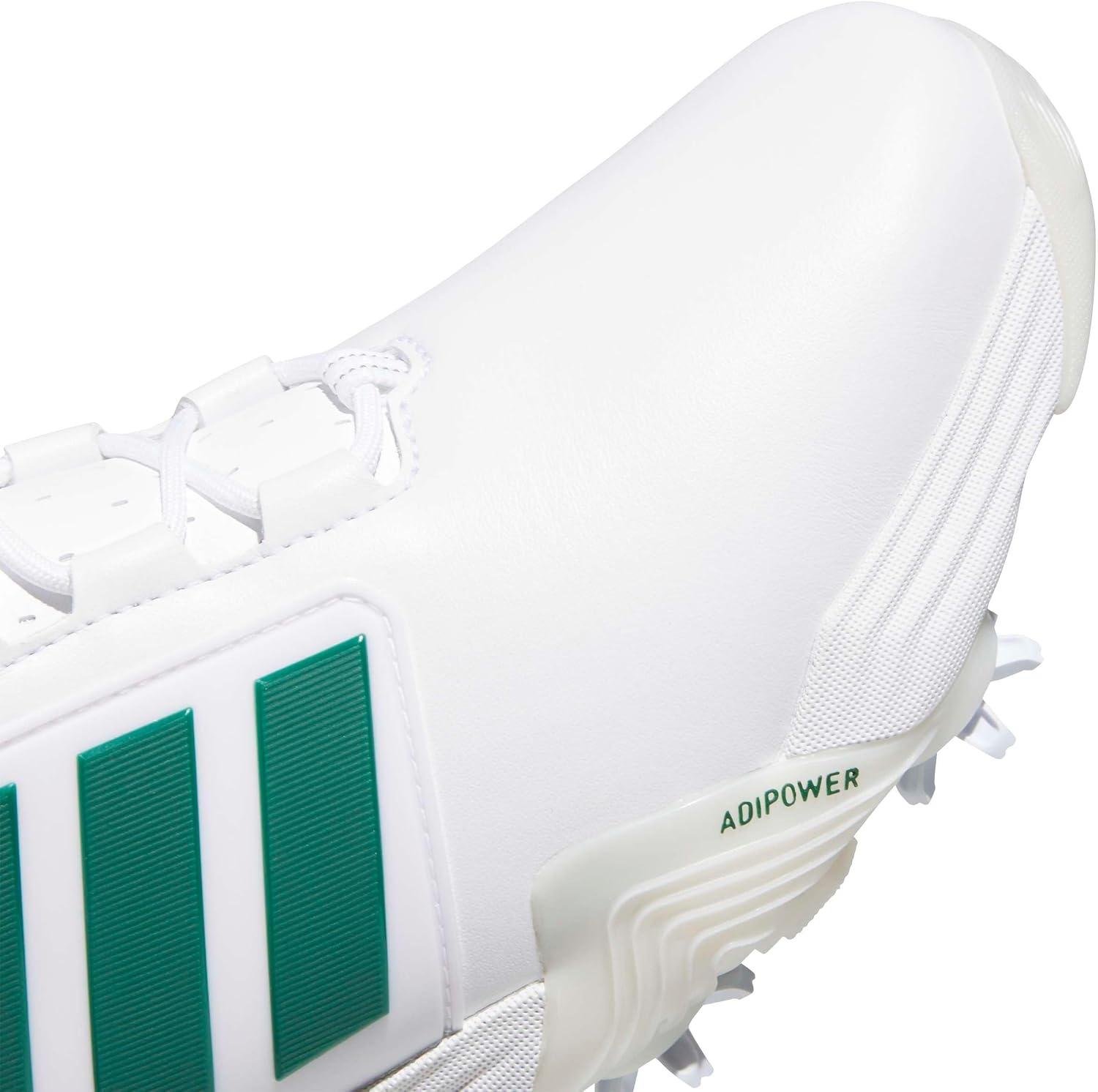 image:imageadidas Golf Adipower 26 Golf ShoesFtwr WhiteCollegiate GreenCrystal White