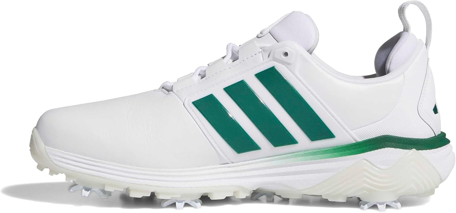 image:imageadidas Golf Adipower 26 Golf ShoesFtwr WhiteCollegiate GreenCrystal White