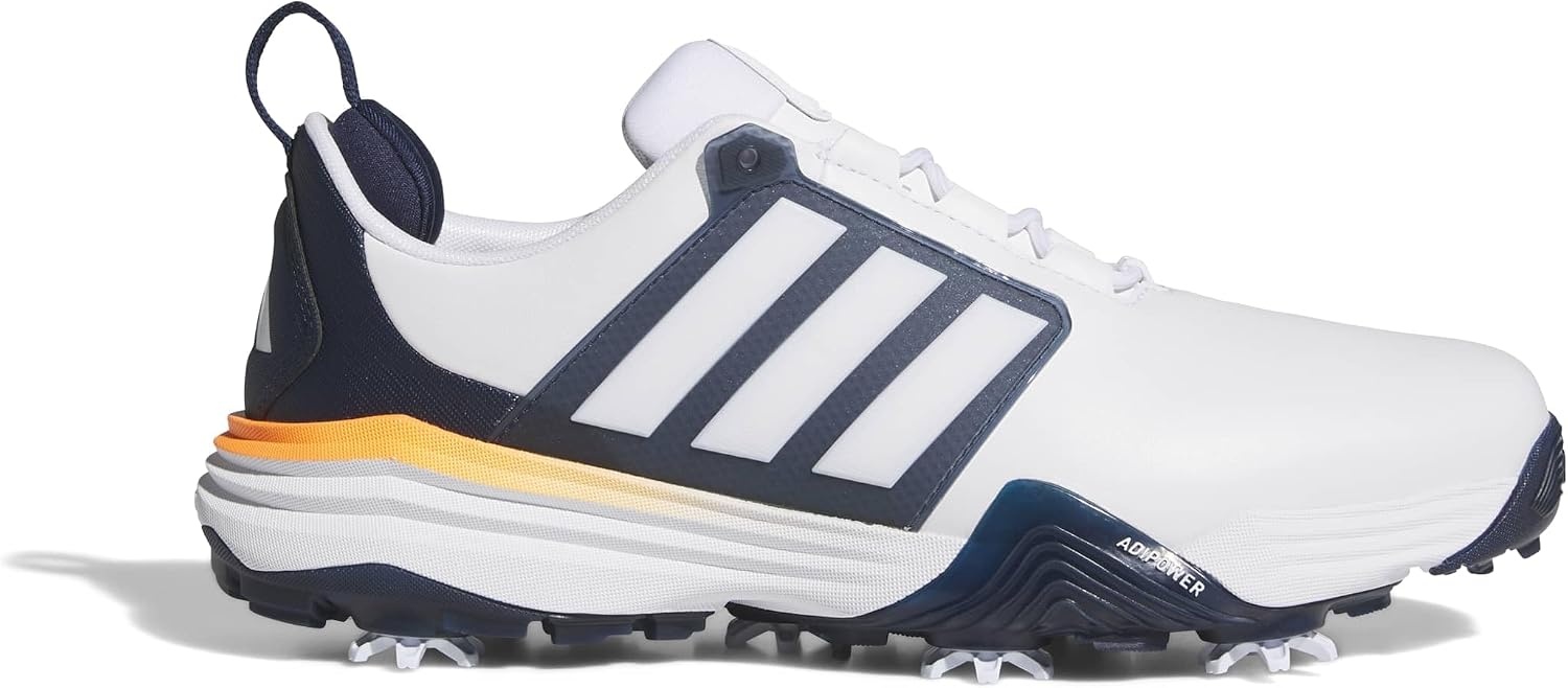 image:imageadidas Golf Adipower 26 Golf ShoesFtwr WhiteCollegiate NavyLucid Orange