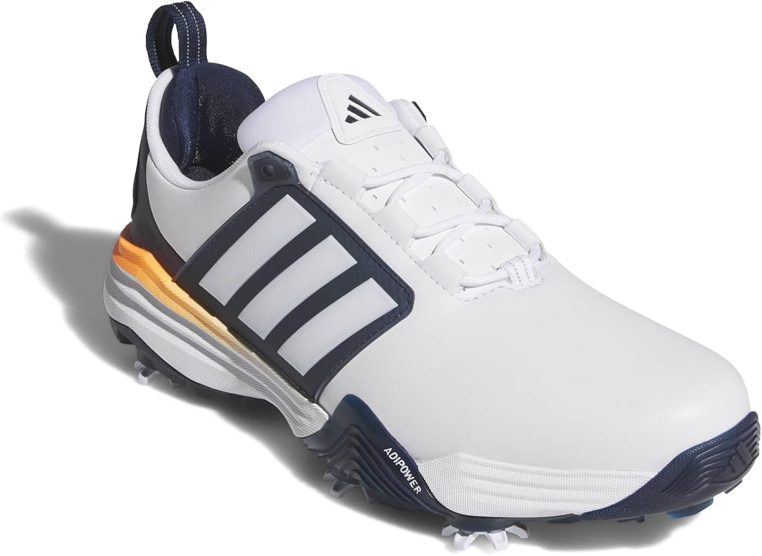 image:imageadidas Golf Adipower 26 Golf ShoesFtwr WhiteCollegiate NavyLucid Orange