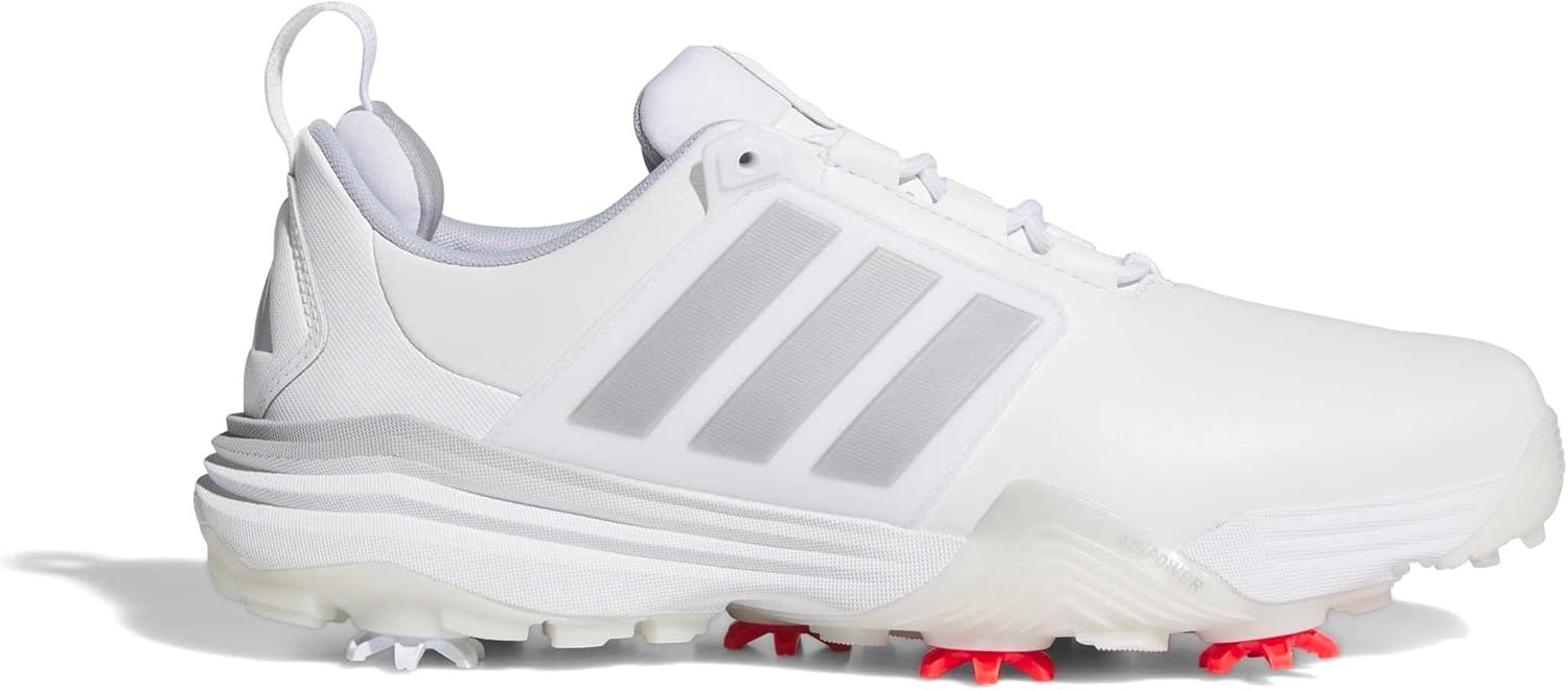 image:imageadidas Golf Adipower 26 Golf ShoesFtwr WhiteSilver MetHalo Silver