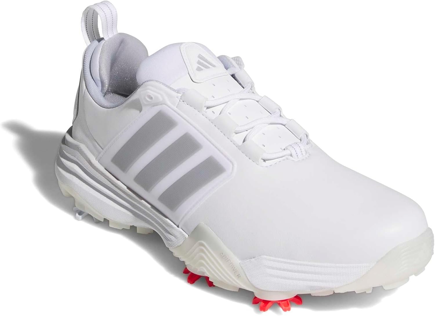 image:imageadidas Golf Adipower 26 Golf ShoesFtwr WhiteSilver MetHalo Silver