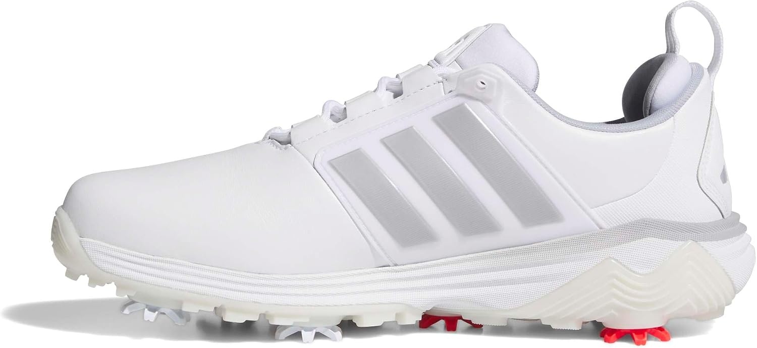 image:imageadidas Golf Adipower 26 Golf ShoesFtwr WhiteSilver MetHalo Silver