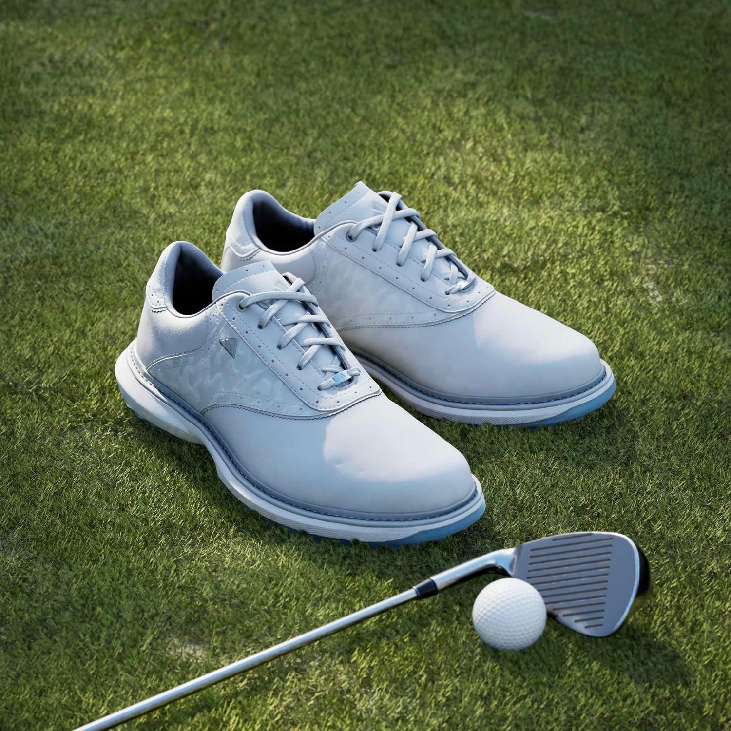 image:imageadidas Golf Mc70 SpikelessDash GreyHalo SilverLucid Ray Blue
