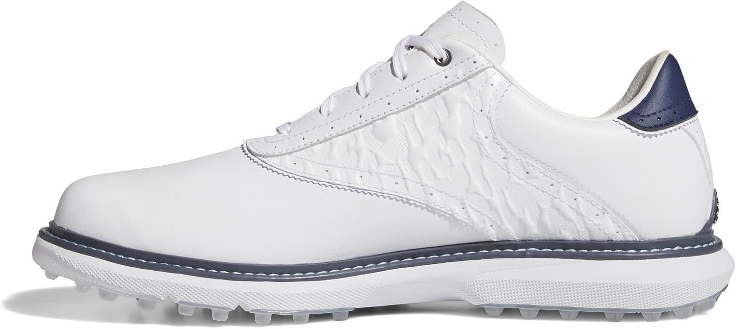 image:imageadidas Golf Mc70 SpikelessFtwr WhiteCollegiate NavyHalo Silver