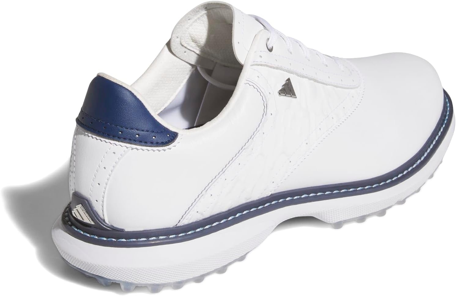 image:imageadidas Golf Mc70 SpikelessFtwr WhiteCollegiate NavyHalo Silver