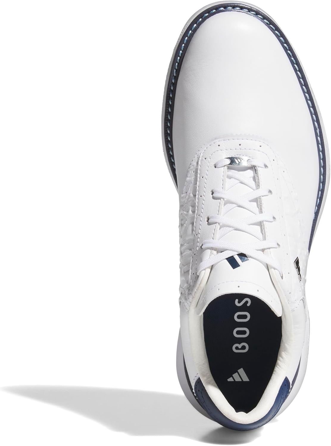 image:imageadidas Golf Mc70 SpikelessFtwr WhiteCollegiate NavyHalo Silver