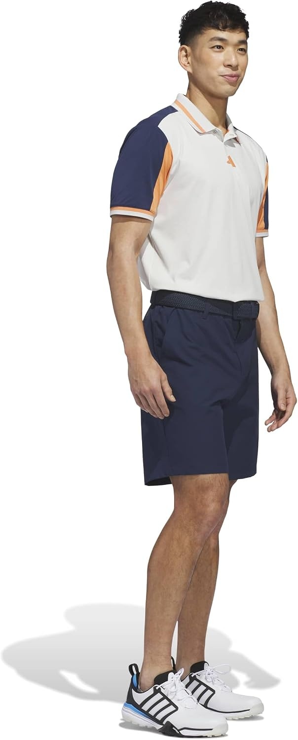 image:imageadidas Golf Mens Beyond Vent Polo ShirtOrbit Grey Collegiate Navy