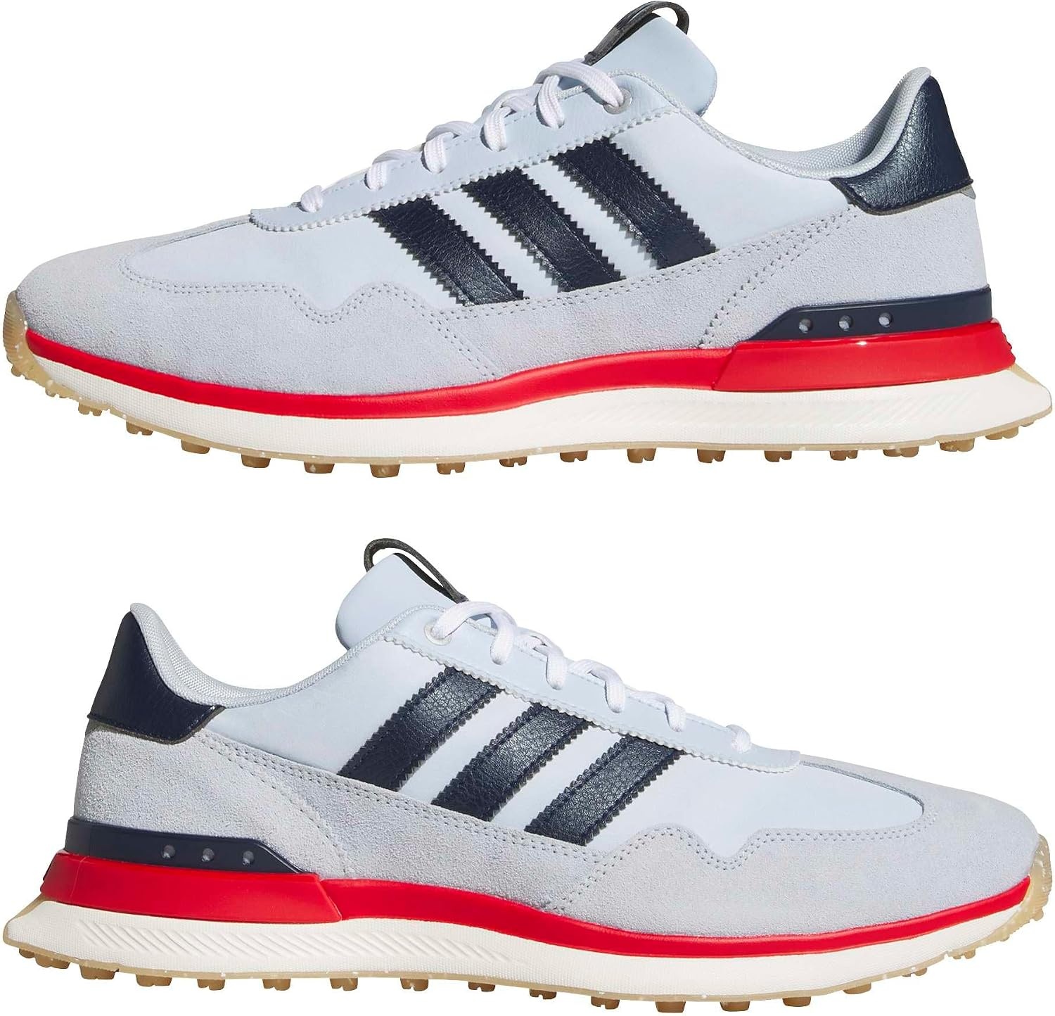 image:imageadidas Golf Mens S2G 26 Textile Spikeless Golf ShoesCrystal SkyCollegiate NavyBetter Scarlet