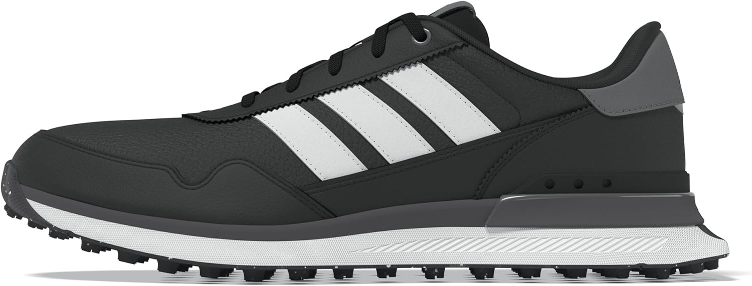 image:imageadidas Golf S2G 26 Leather Spikeless Golf ShoesCore BlackFtwr WhiteGrey Four