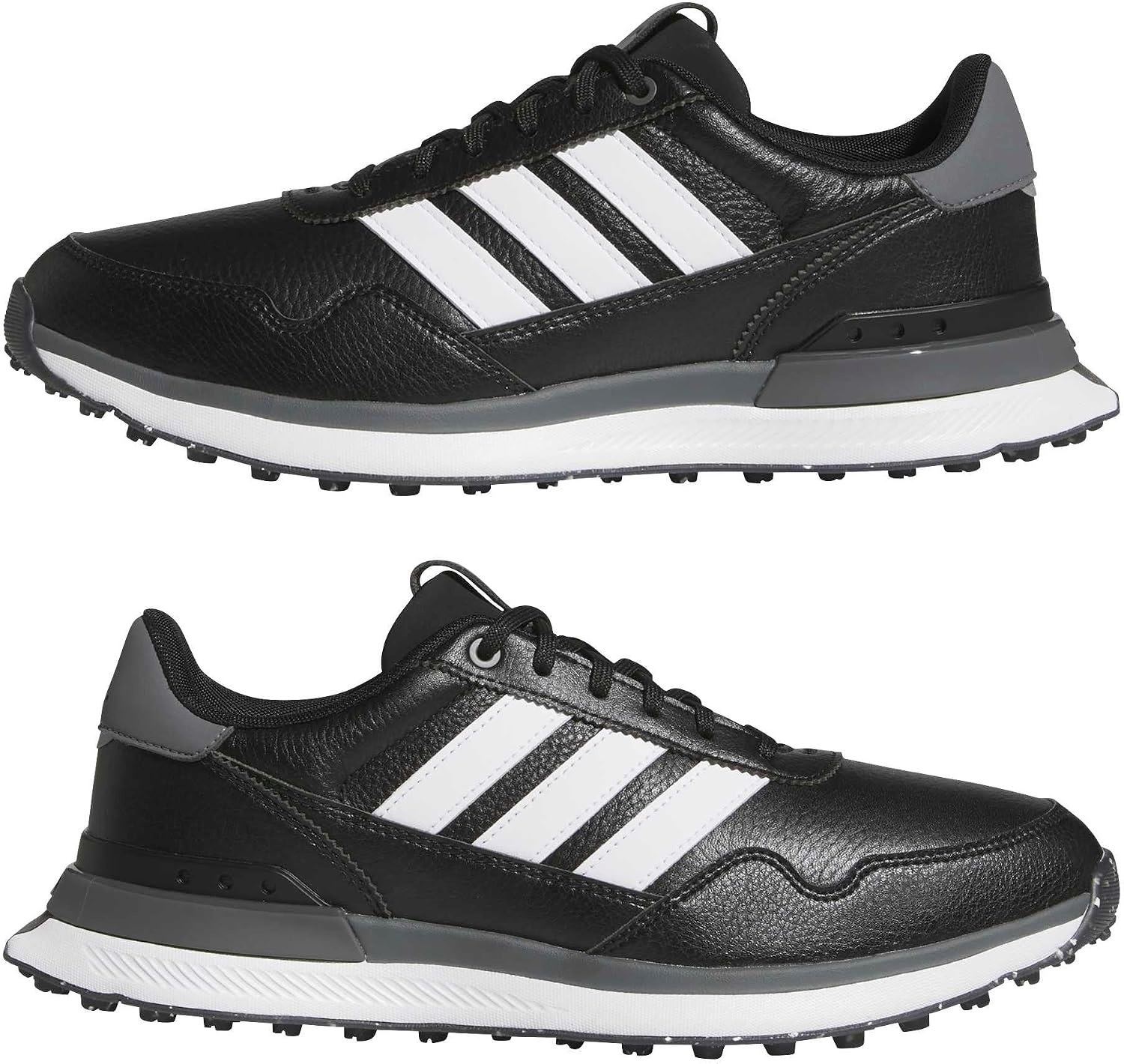 image:imageadidas Golf S2G 26 Leather Spikeless Golf ShoesCore BlackFtwr WhiteGrey Four