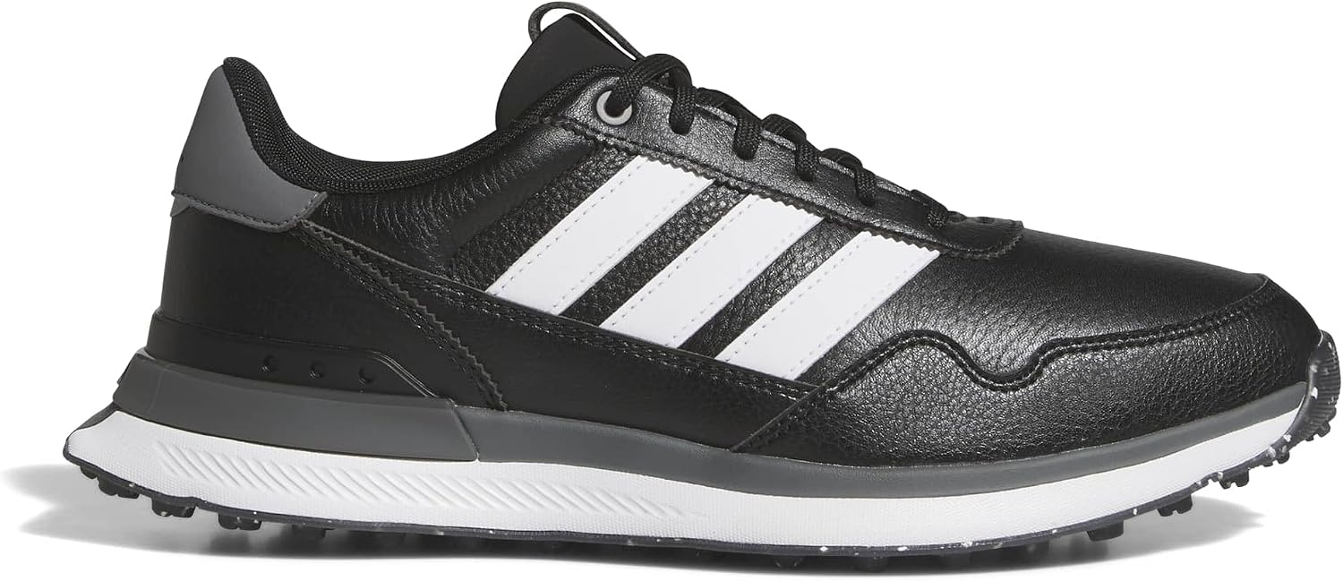 image:imageadidas Golf S2G 26 Leather Spikeless Golf ShoesCore BlackFtwr WhiteGrey Four