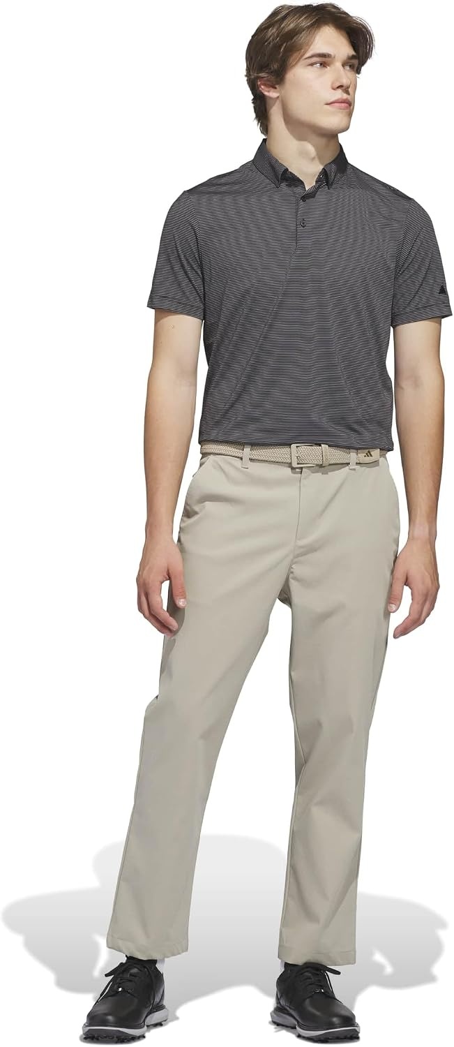 image:imageadidas Golf Ultimate365 Pencil Stripe Climacool Polo ShirtCarbon Black